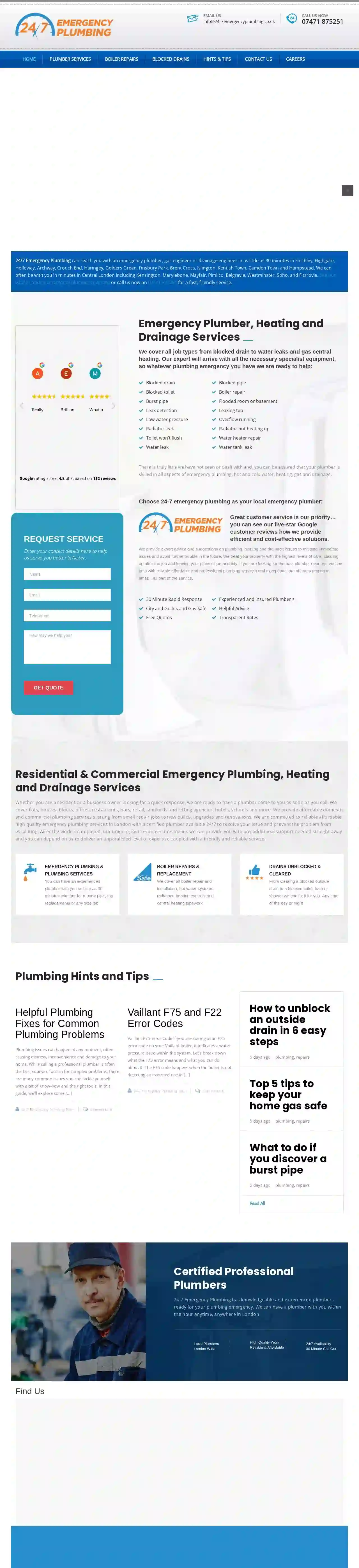 24-7 Emergency Plumbing Limited