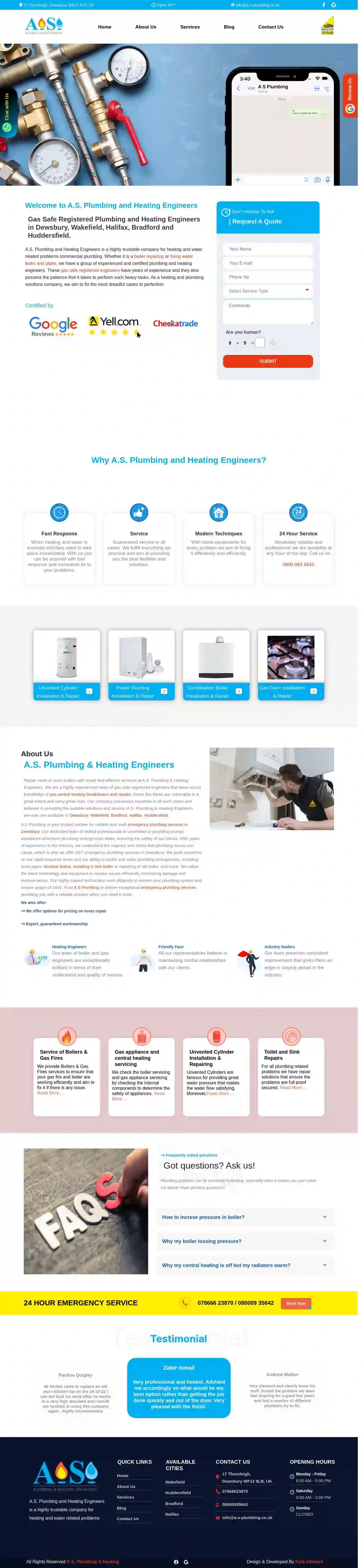 A S Plumbing & Heating Engineers