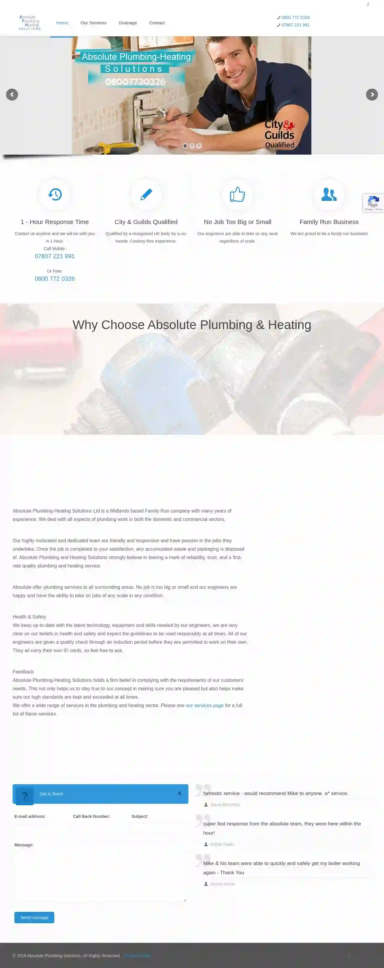 Absolute Plumbing Heating Solutions Ltd