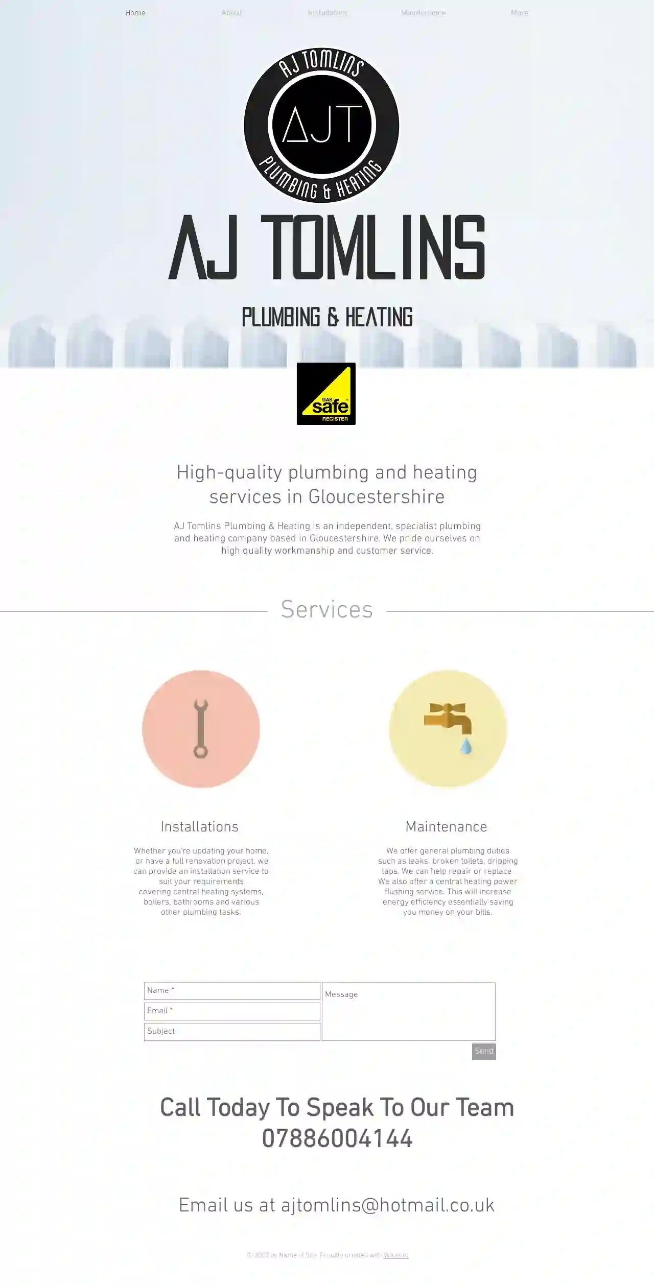 AJ Tomlins Plumbing & Heating