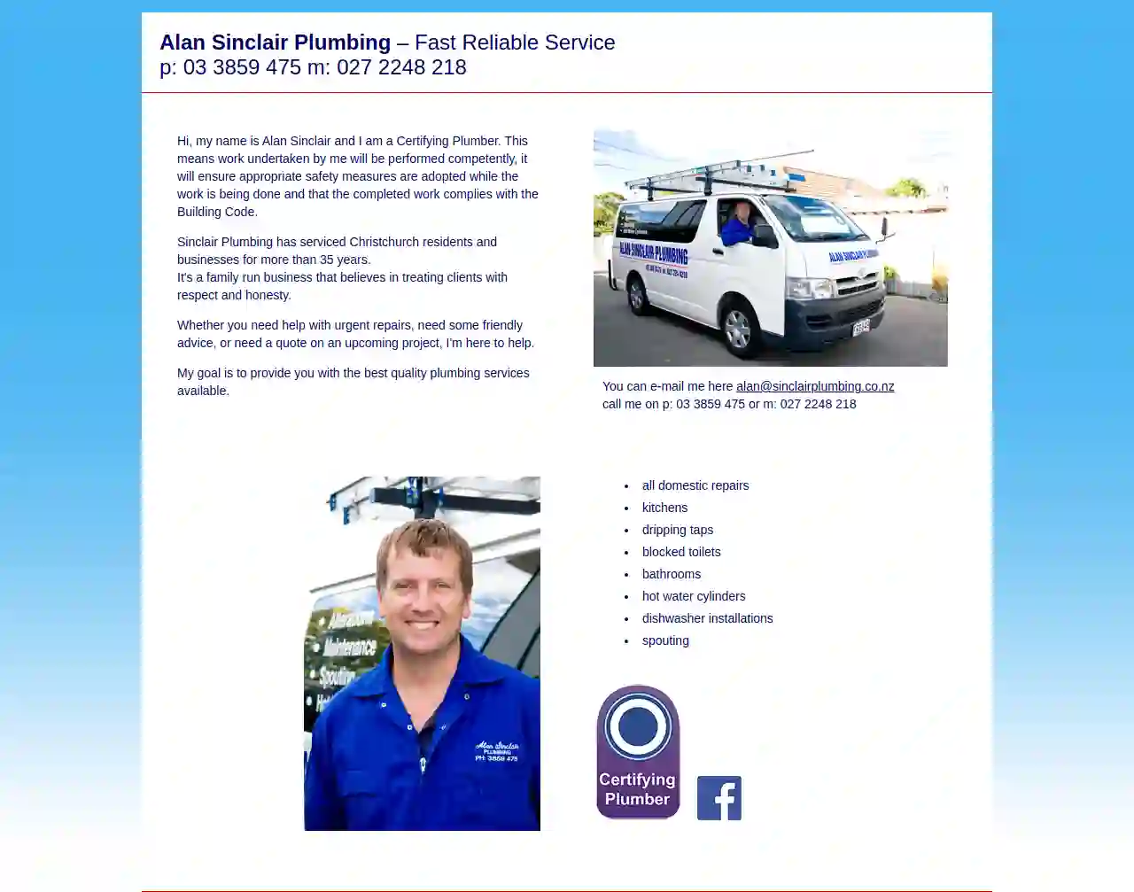 Alan Sinclair Plumbing