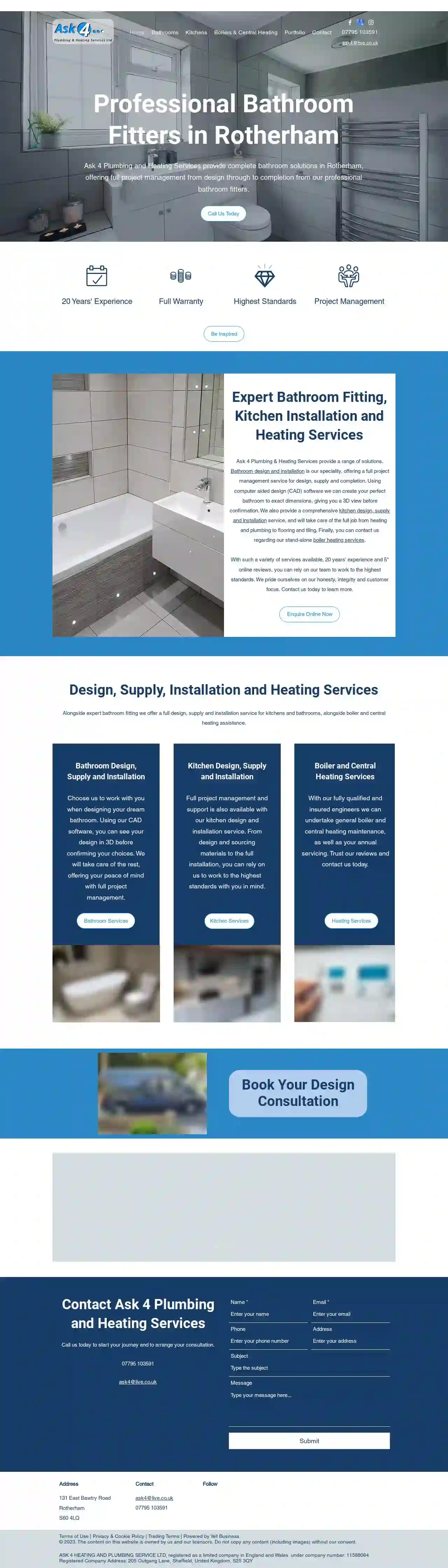 ASK 4 PLUMBING AND HEATING SERVICES LIMITED