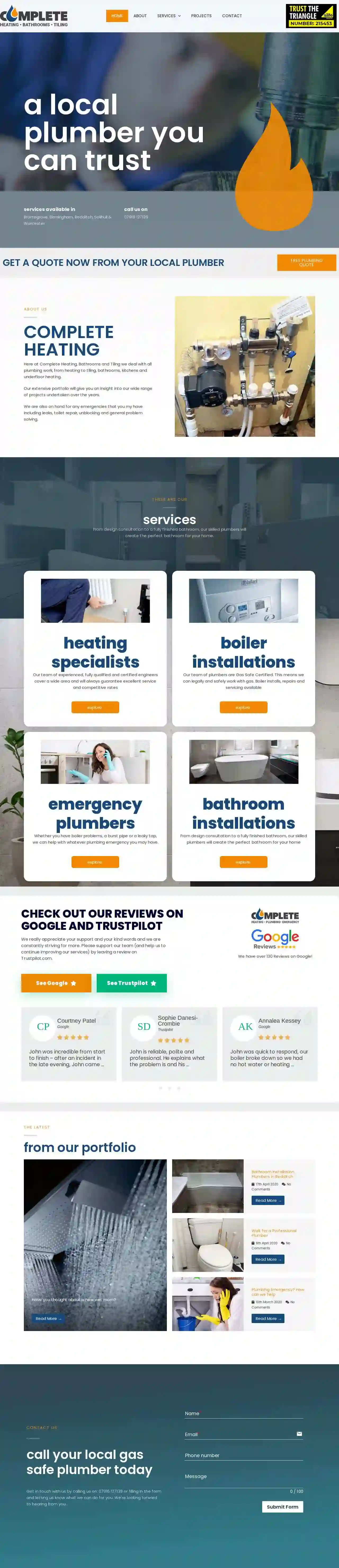 Complete Heating, Plumbing and Emergency Services