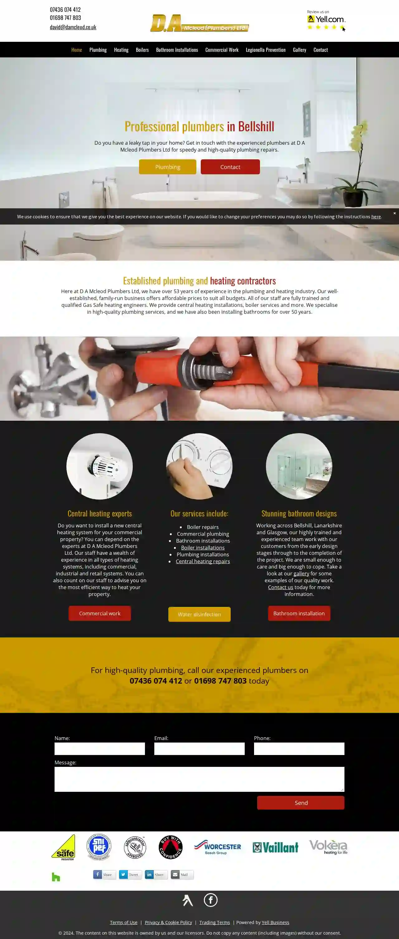 DA Mcleod Plumbers Ltd