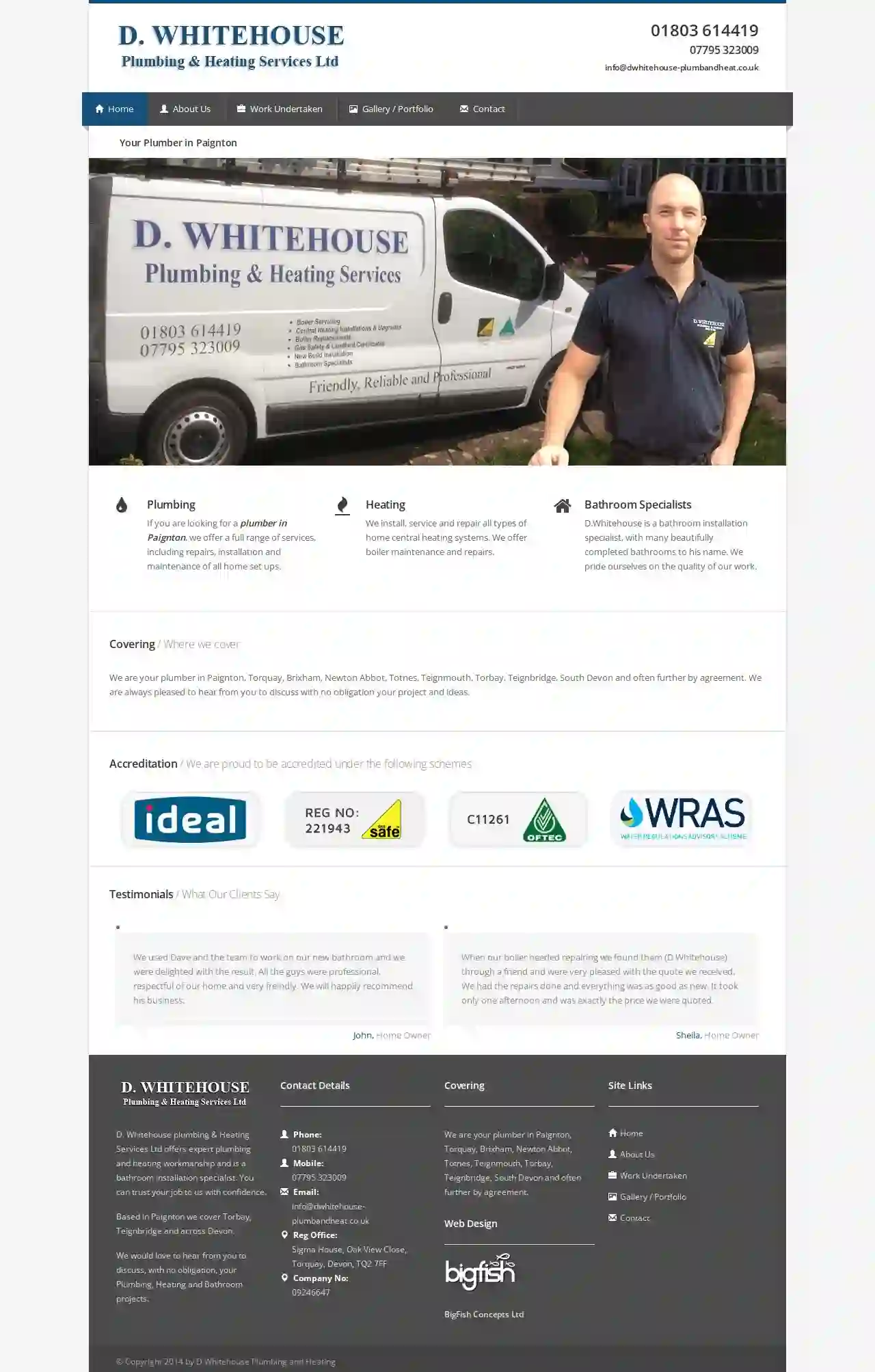 D. Whitehouse Plumbing & Heating Services Ltd