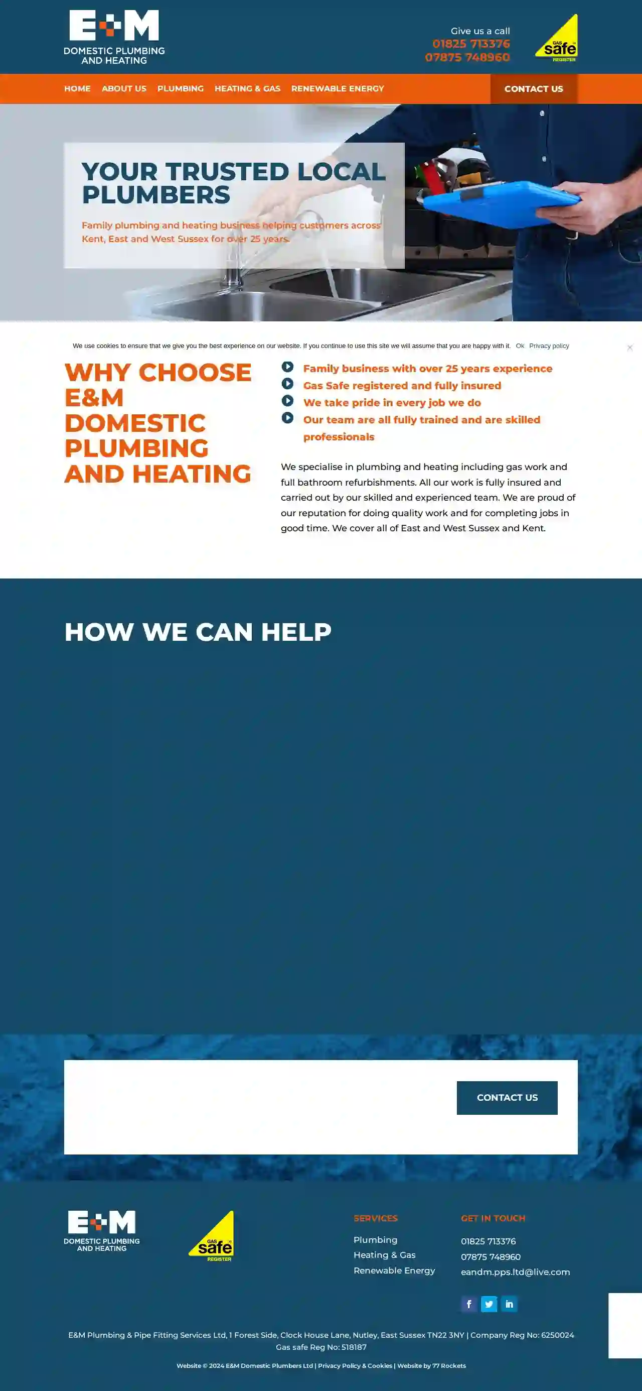 E and M Plumbing and Heating