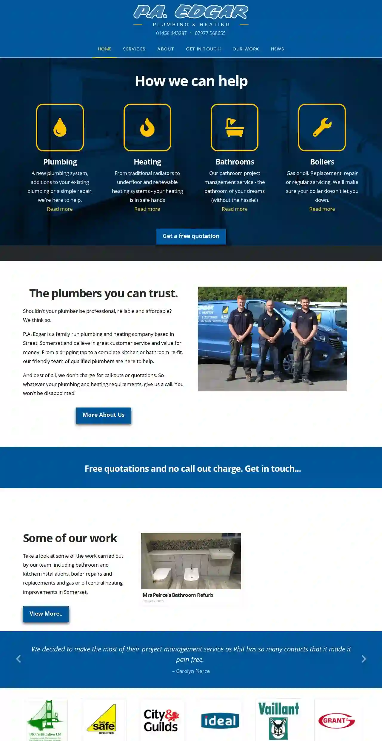 P A Edgar Plumbing and Heating Ltd