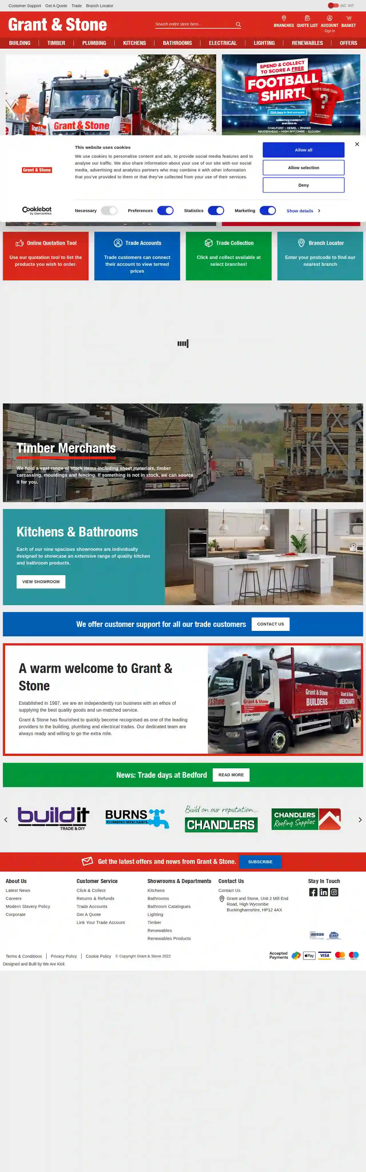 Grant & Stone Didcot Plumbers Merchant