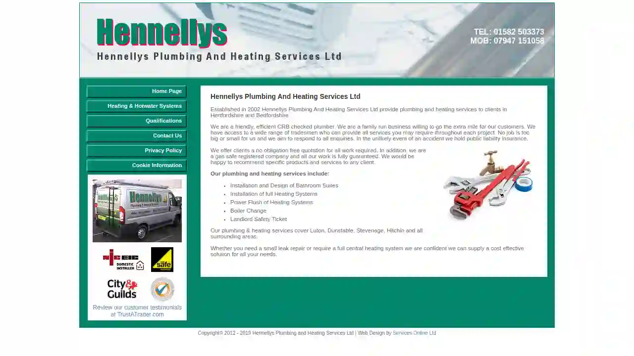 Hennellys Plumbing & Heating Services