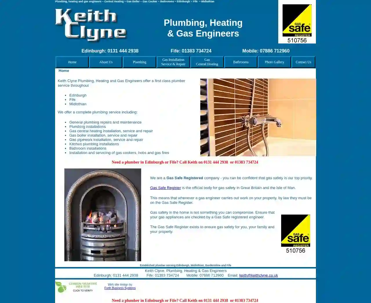 Keith Clyne plumbers and central heating engineers