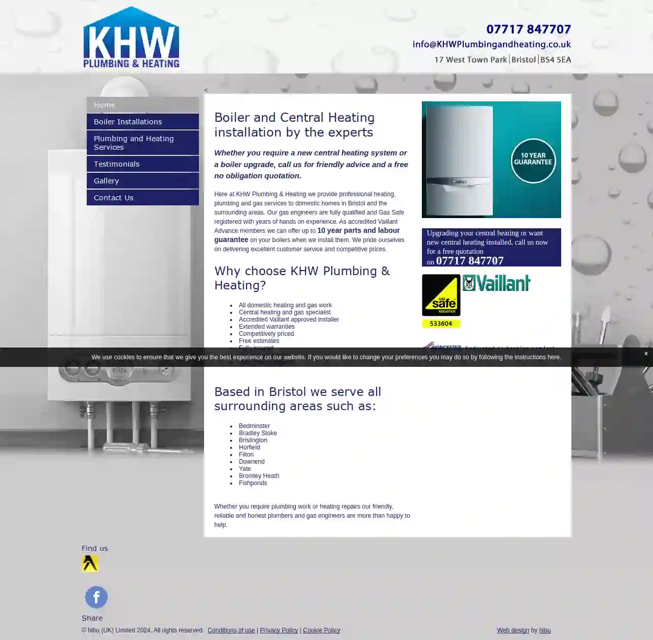 KHW Plumbing & Heating - Boiler Installation Bristol