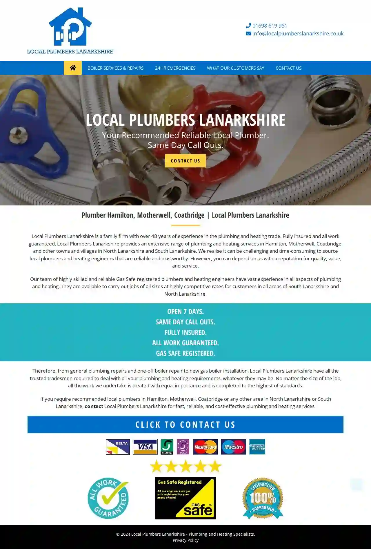 Local Plumbers Lanarkshire