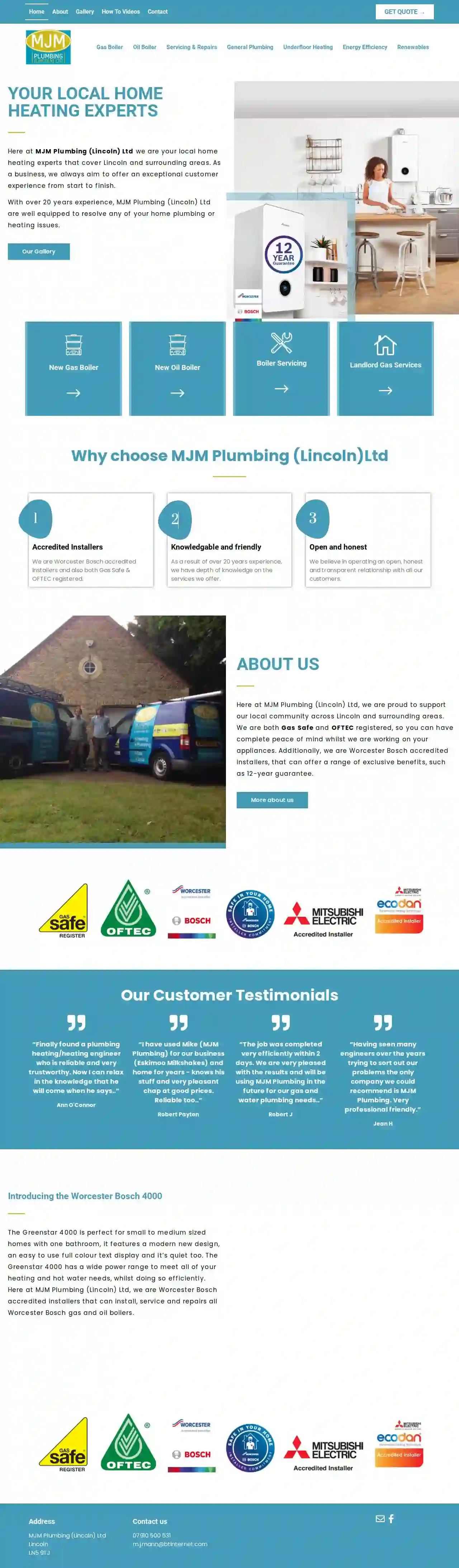 MJM Plumbing (Lincoln) Ltd