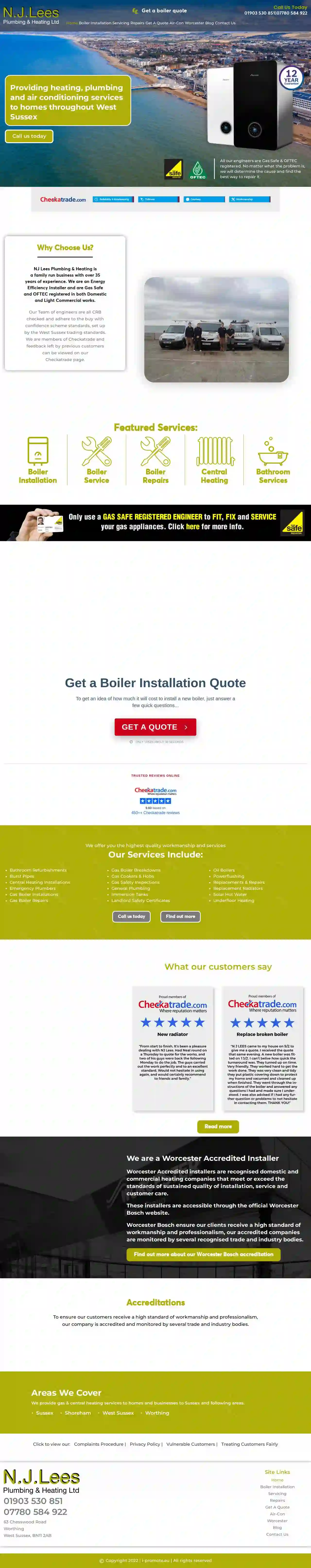 NJ Lees Plumbing & Heating Ltd