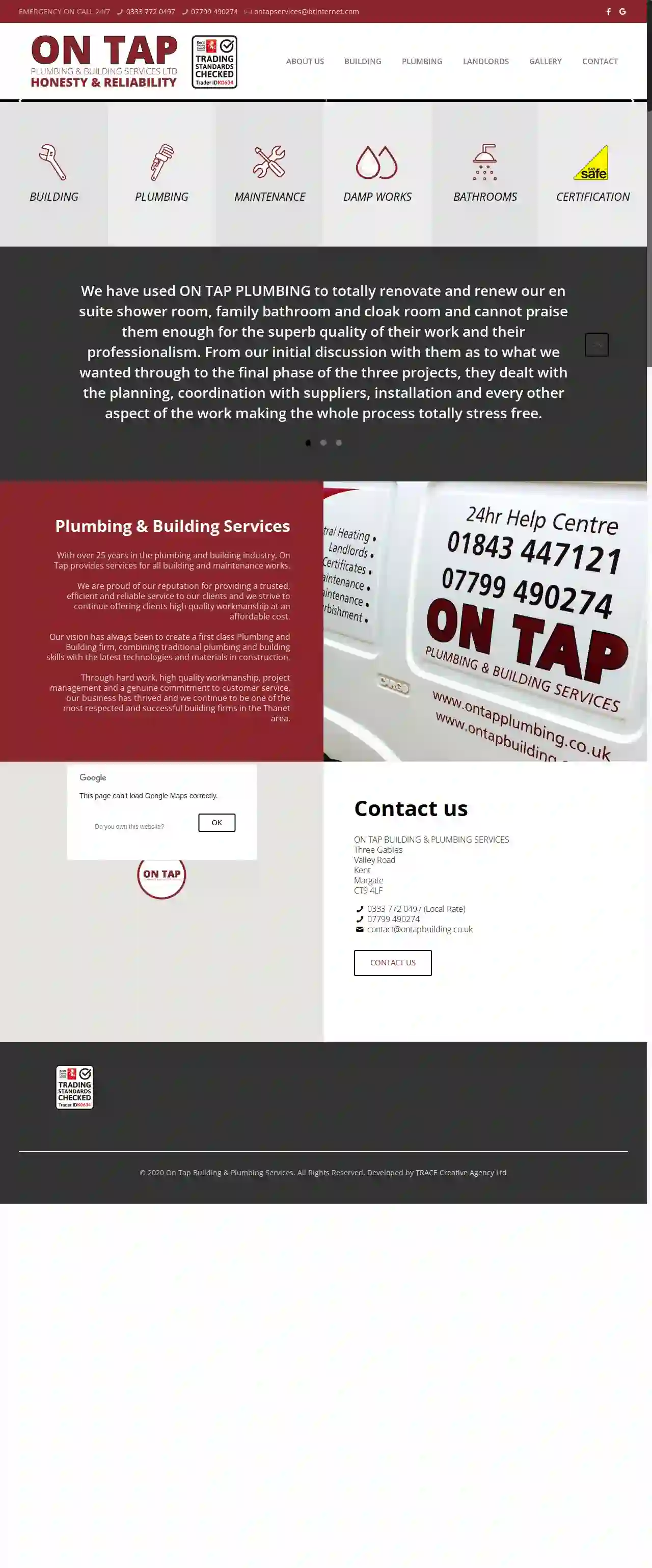 On tap plumbing & building services ltd