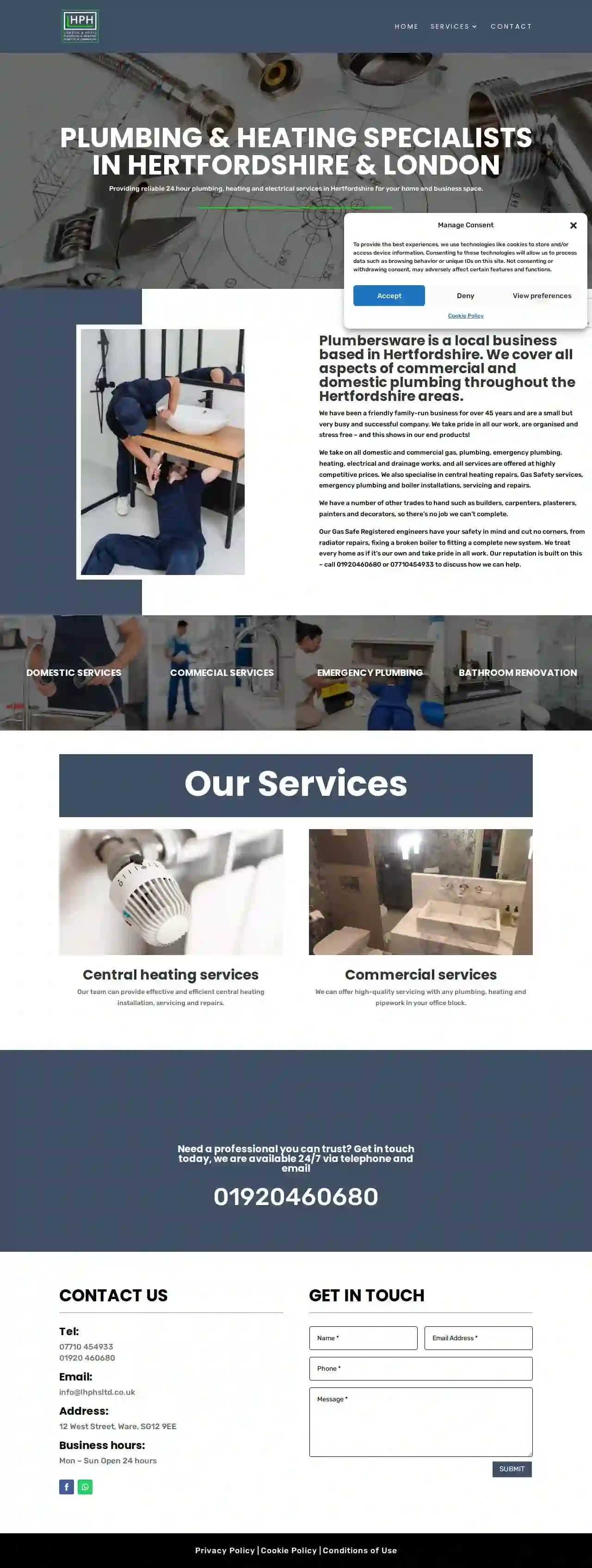 London & Herts Plumbing & Heating Services Ltd