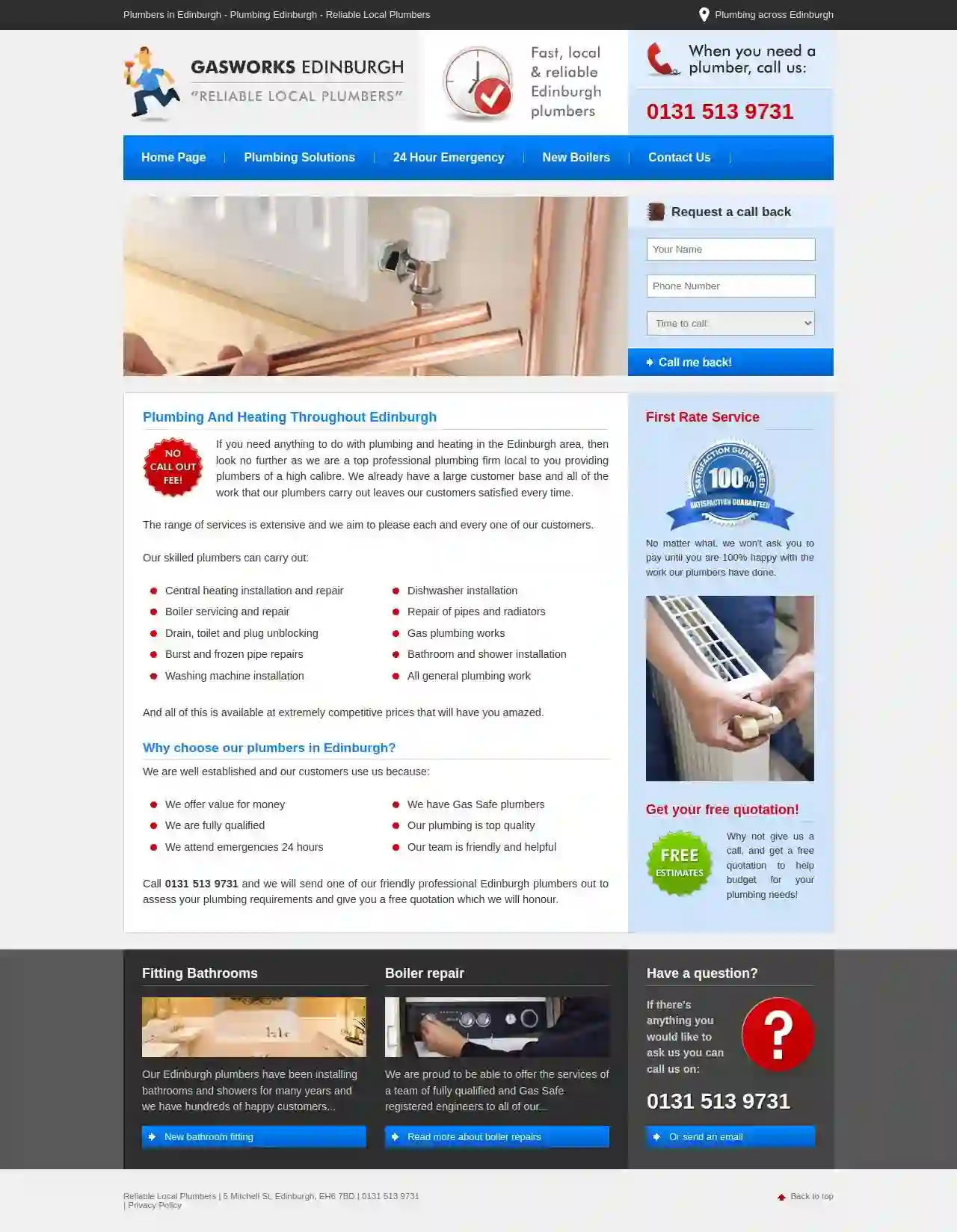 Plumbing And Heating Throughout Edinburgh