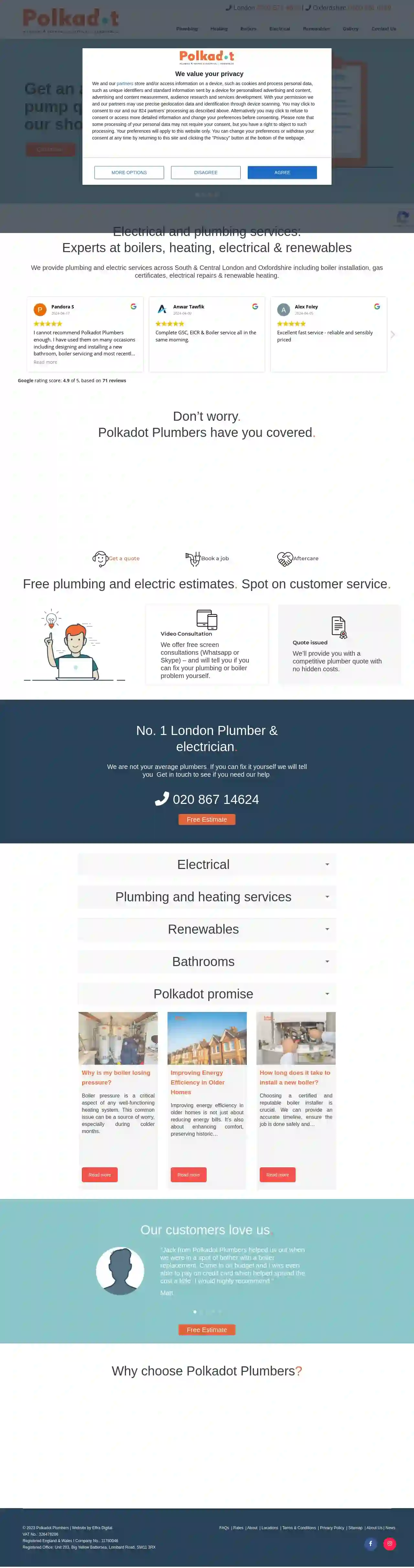 Polkadot Plumbers Oxfordshire