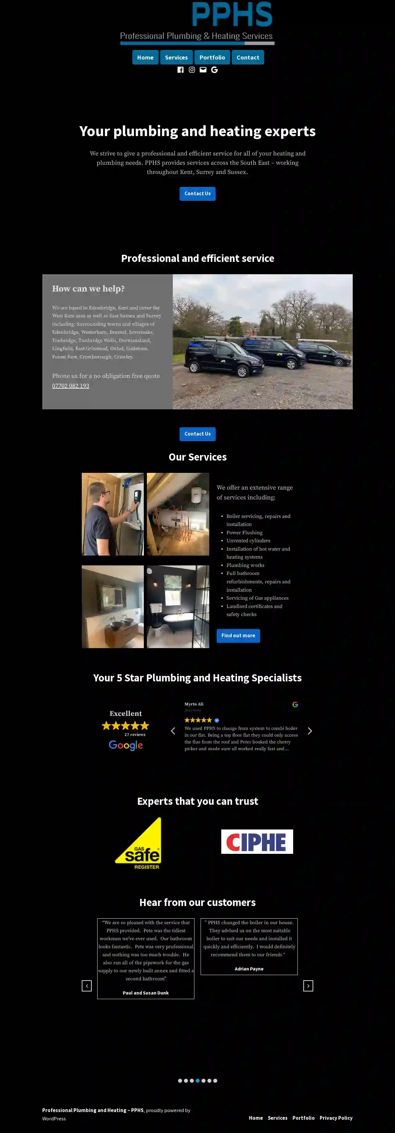 PPHS - Professional Plumbing and Heating Services Ltd