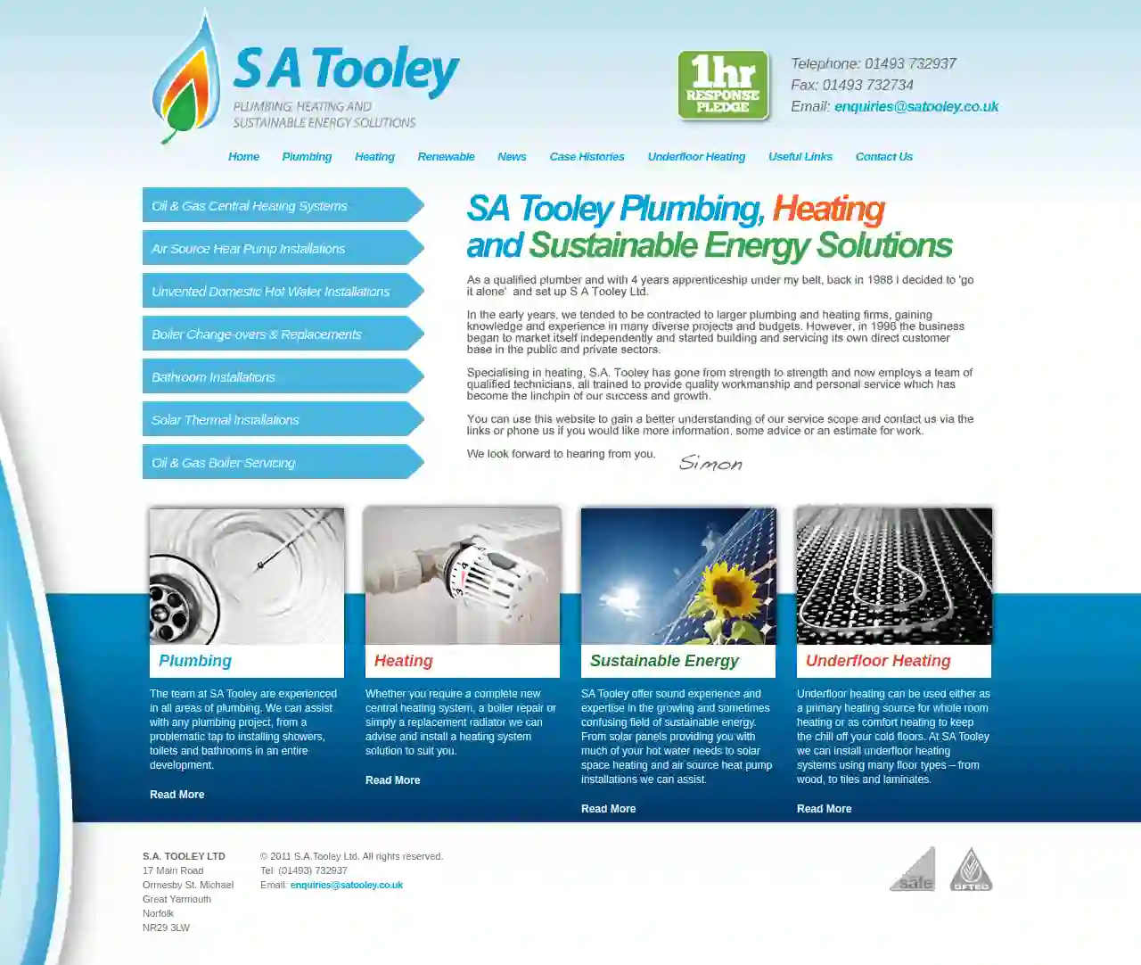 S A Tooley Plumbing, Heating & Sustainable Energy Solutions