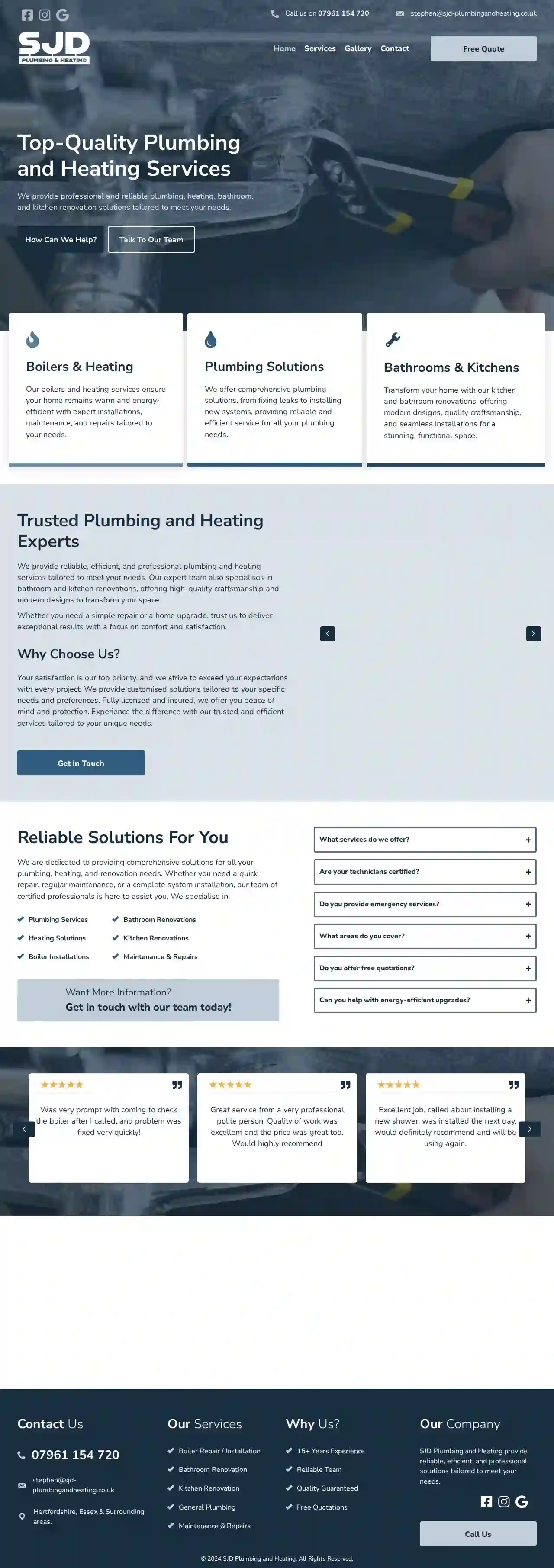 SJD Plumbing and Heating