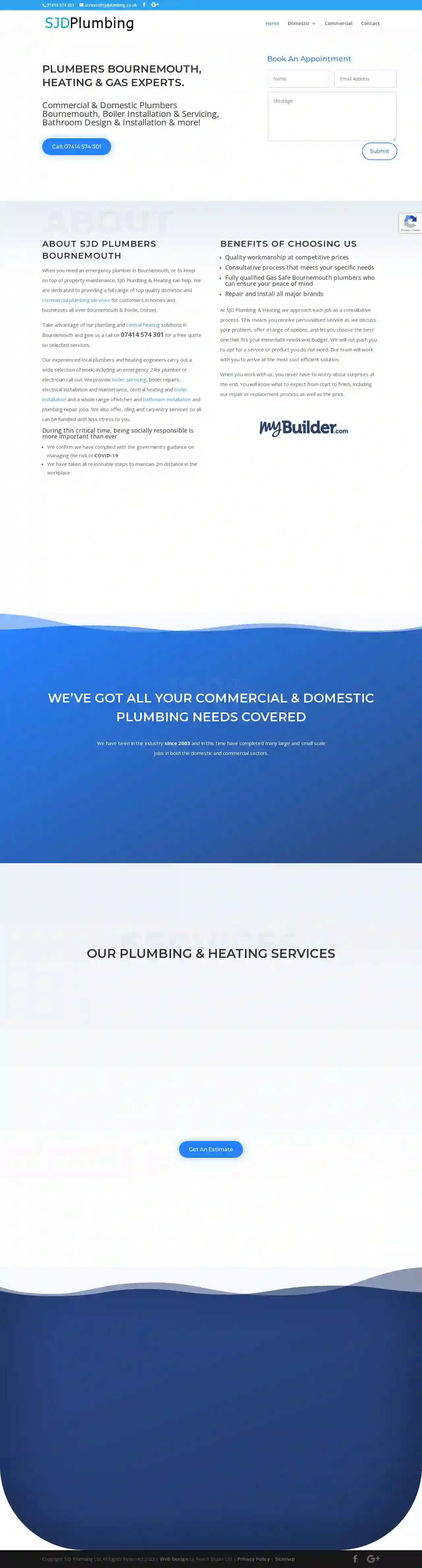 Plumbers Bournemouth - Domestic & Commercial Plumbing Services